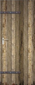 Geräteschuppen selber bauen - Holztür