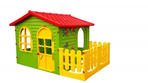 Spielhaus Kunststoff mit Veranda