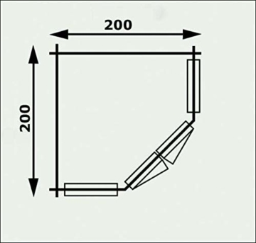 Alpholz 5-Eck Gartenhaus Modell Sunny-A, 28 mm 200 x 200 cm